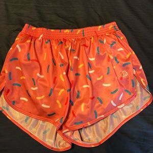 Feed Me Fight Me Donut Sprinkle Silky Gym Shorts